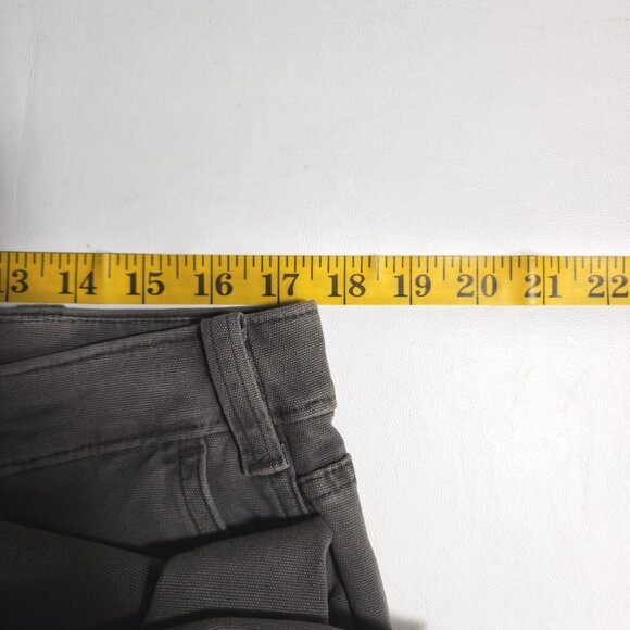 Abercrombie & Fitch Heavy Canvas Carpenter Pants Mens 34x34 Cotton Workwear - Picture 13 of 15